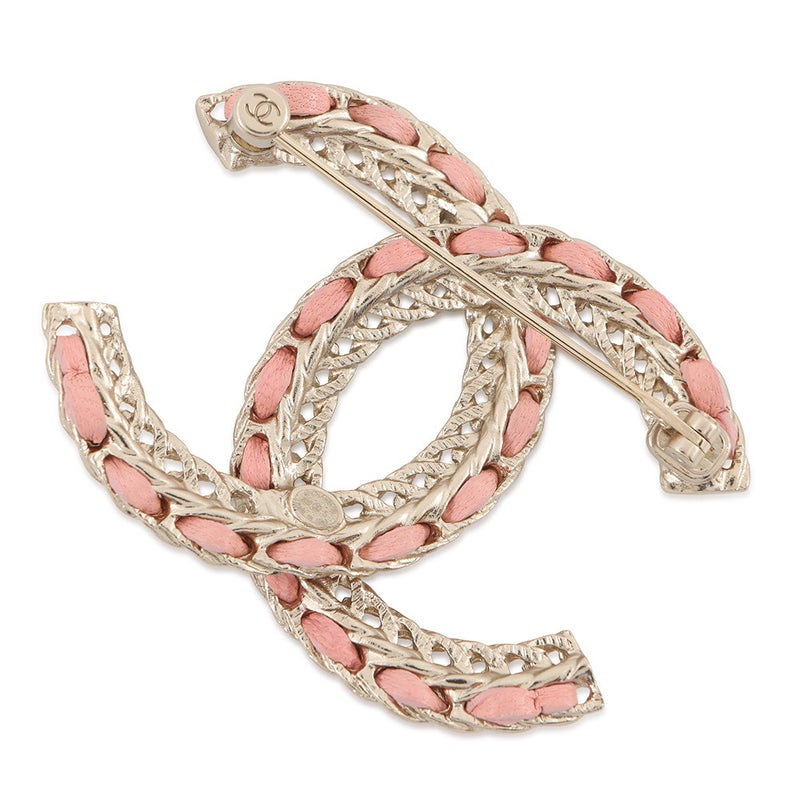シャネル ブローチ ココマーク チェーンモチーフ メタル レザー B22S AB8317 CHANEL アクセサリー