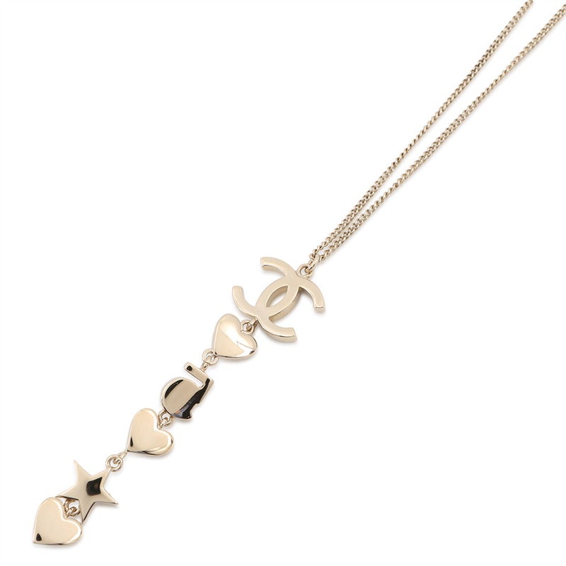 シャネル ネックレス ココマーク スター/ハート/ナンバー5 モチーフ ラインストーン メタル フェイクパール B19B CHANEL アクセサリー