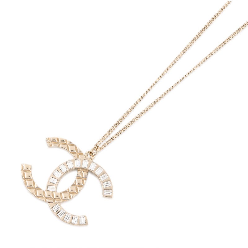 シャネル ネックレス マトラッセ ココマーク ラインストーン B18V CHANEL アクセサリー