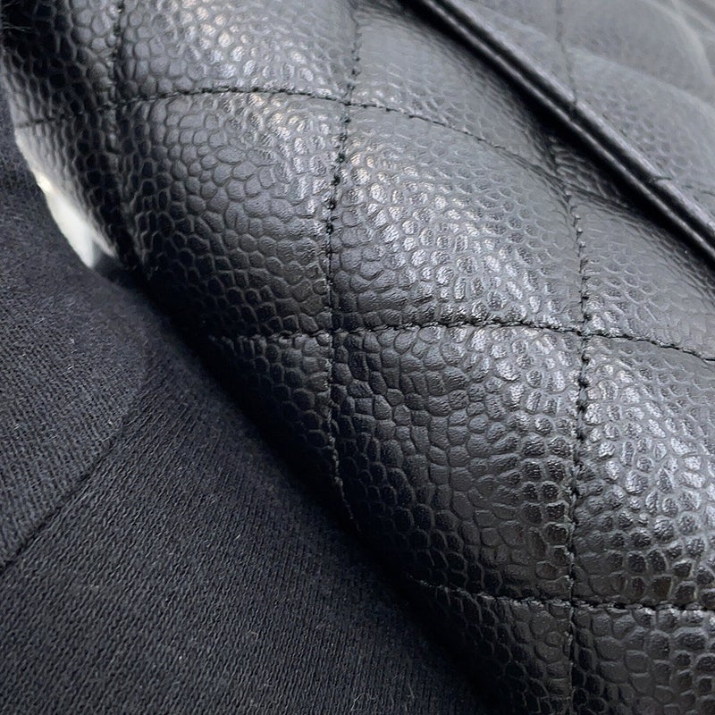 シャネル チェーンウォレット クラシック マトラッセ ココマーク キャビアスキン AP0250 CHANEL 財布 黒