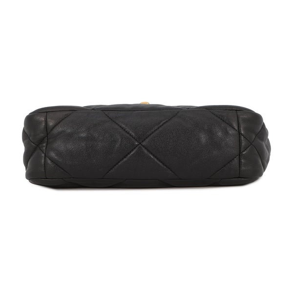 シャネル チェーンショルダーバッグ CHANEL19 フラップバッグ ココマーク シャイニーラムスキン AS1160 CHANEL 黒