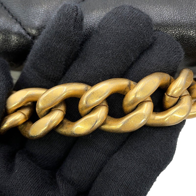 シャネル チェーンショルダーバッグ CHANEL19 フラップバッグ ココマーク シャイニーラムスキン AS1160 CHANEL 黒