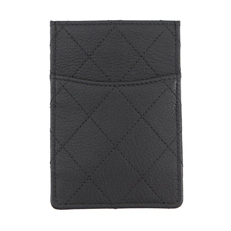 シャネル カードケース マトラッセ ココマーク 縦型カードケース カーフレザー AP4950 CHANEL 定期入れ 黒