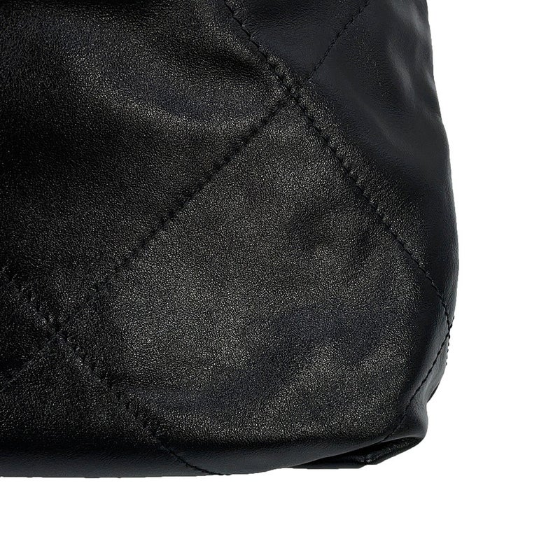シャネル ハンドバッグ CHANEL 22 ミニ ココマーク シャイニーカーフレザー AS3980 CHANEL 2way 黒