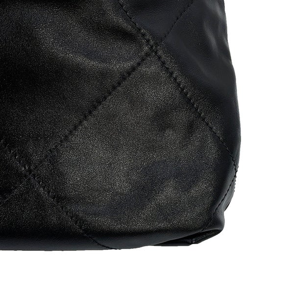 シャネル ハンドバッグ CHANEL 22 ミニ ココマーク シャイニーカーフレザー AS3980 CHANEL 2way 黒