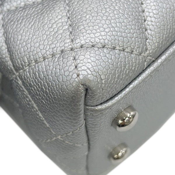 シャネル ハンドバッグ ココマーク マトラッセ ココハンドル XXS キャビアスキン AS2215 CHANEL 2way