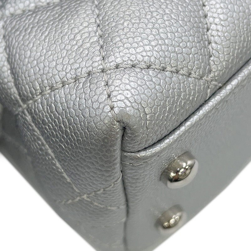 シャネル ハンドバッグ ココマーク マトラッセ ココハンドル XXS キャビアスキン AS2215 CHANEL 2way