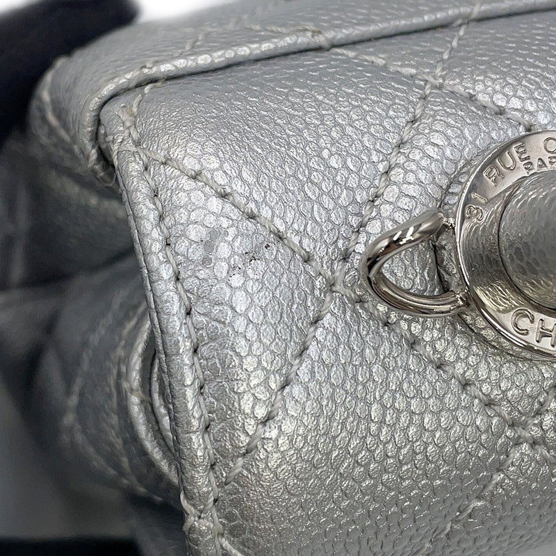 シャネル ハンドバッグ ココマーク マトラッセ ココハンドル XXS キャビアスキン AS2215 CHANEL 2way