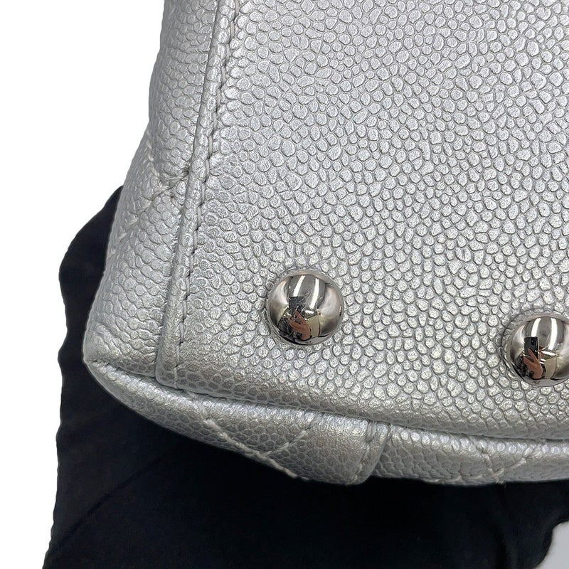 シャネル ハンドバッグ ココマーク マトラッセ ココハンドル XXS キャビアスキン AS2215 CHANEL 2way