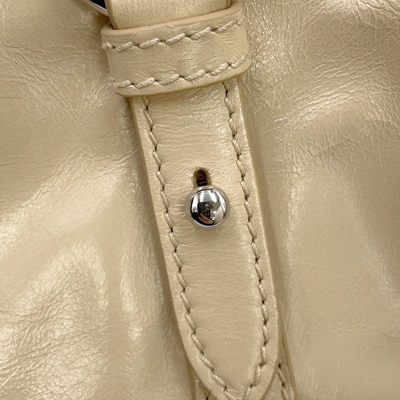 ミュウミュウ ハンドバッグ カーフレザー 5BA328 Miu Miu 2way ベージュ