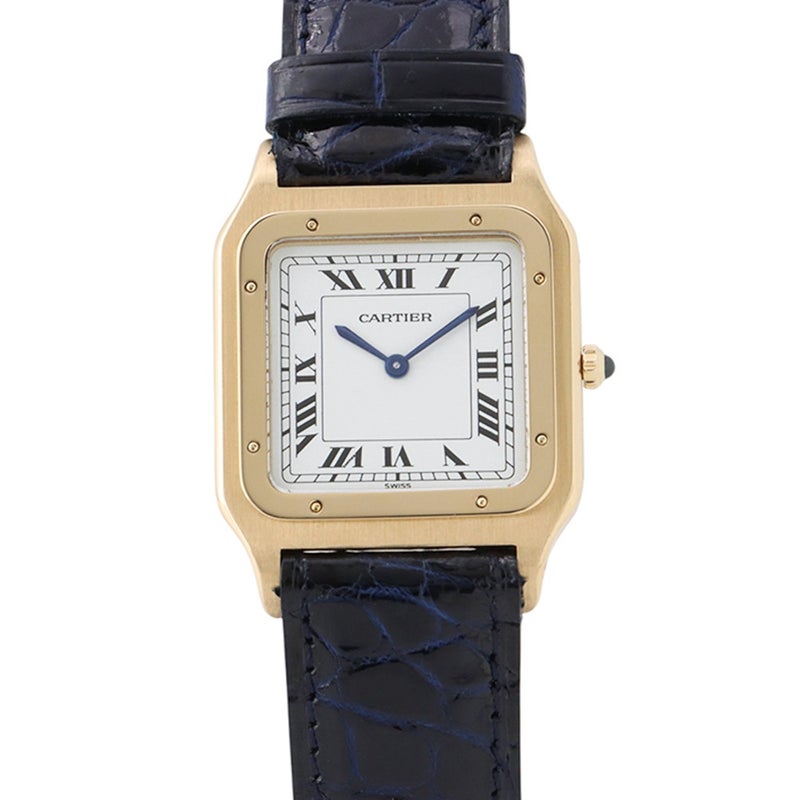 カルティエ サントス デュモン LM エクストラフラット 96054 Cartier 腕時計 白文字盤