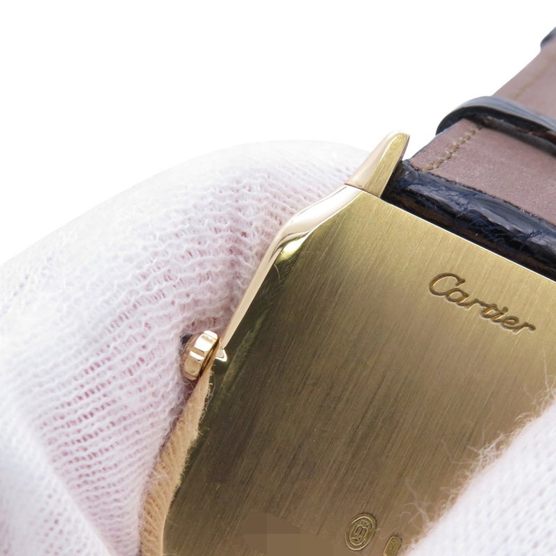 カルティエ サントス デュモン LM エクストラフラット 96054 Cartier 腕時計 白文字盤