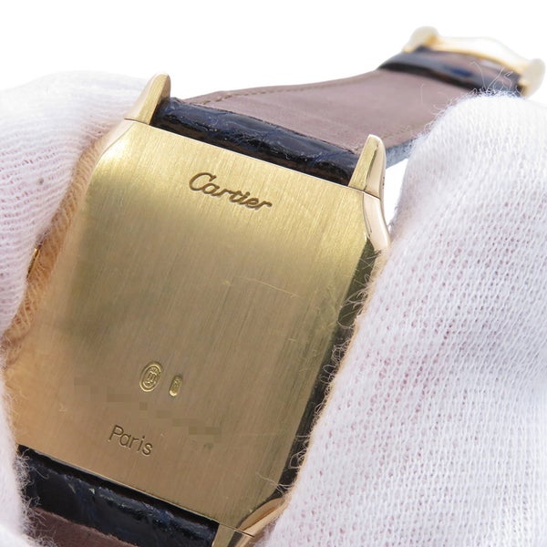 カルティエ サントス デュモン LM エクストラフラット 96054 Cartier 腕時計 白文字盤