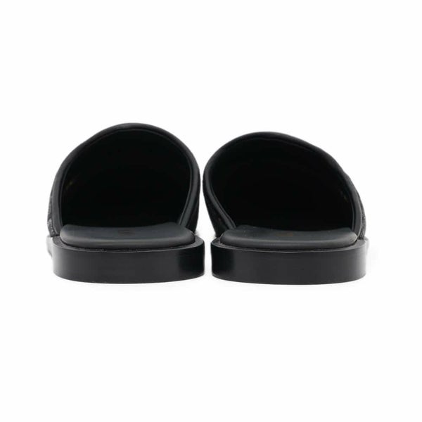 クリスチャン・ディオール サンダル オブリーク ビーズ レザー メンズサイズ41 1/2 3SV097ZCC Dior トロッター スリッパ 靴 黒