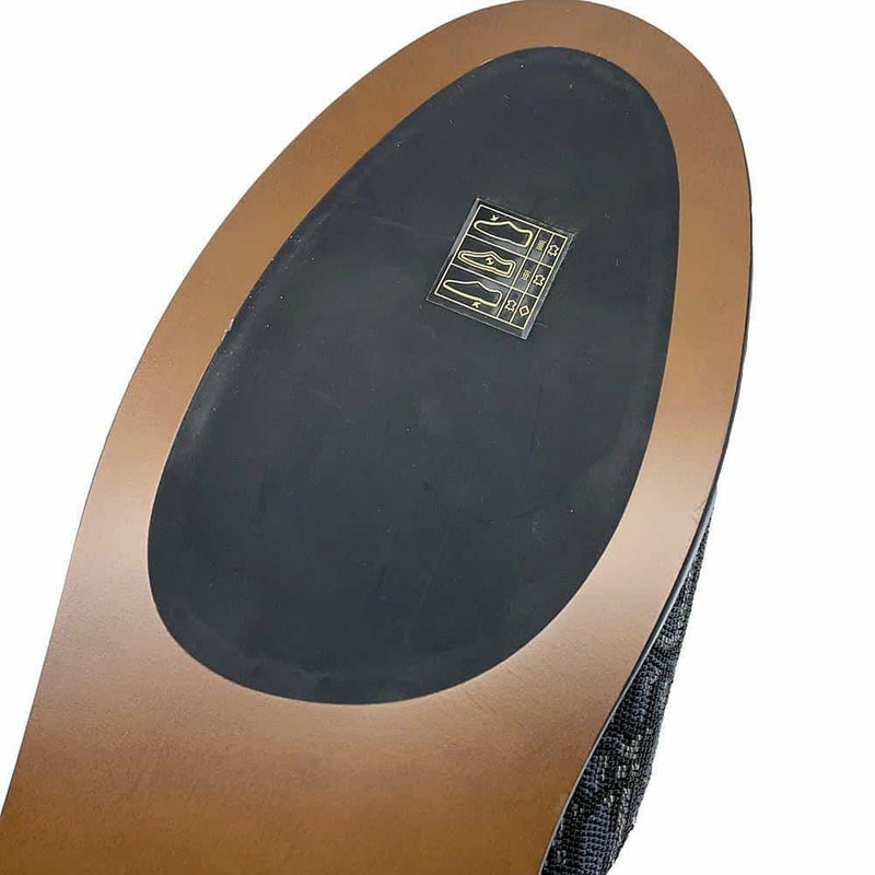 クリスチャン・ディオール サンダル オブリーク ビーズ レザー メンズサイズ41 1/2 3SV097ZCC Dior トロッター スリッパ 靴 黒