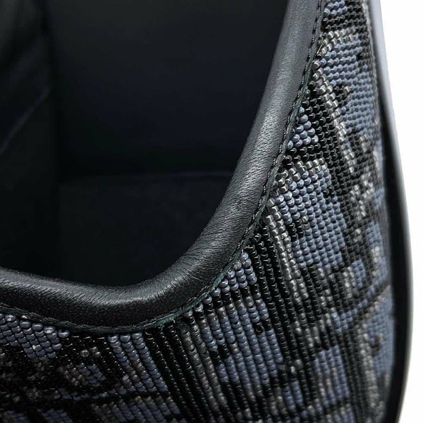 クリスチャン・ディオール サンダル オブリーク ビーズ レザー メンズサイズ41 1/2 3SV097ZCC Dior トロッター スリッパ 靴 黒