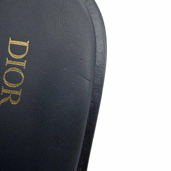 クリスチャン・ディオール サンダル オブリーク ビーズ レザー メンズサイズ41 1/2 3SV097ZCC Dior トロッター スリッパ 靴 黒