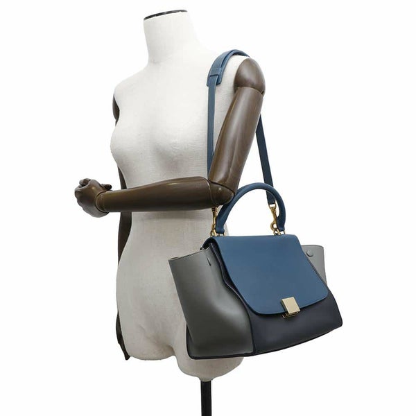 セリーヌ ハンドバッグ トラペーズ レザー CELINE バッグ 2wayショルダーバッグ