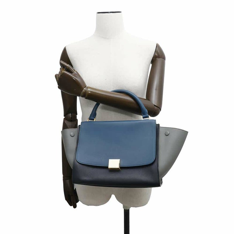 セリーヌ ハンドバッグ トラペーズ レザー CELINE バッグ 2wayショルダーバッグ