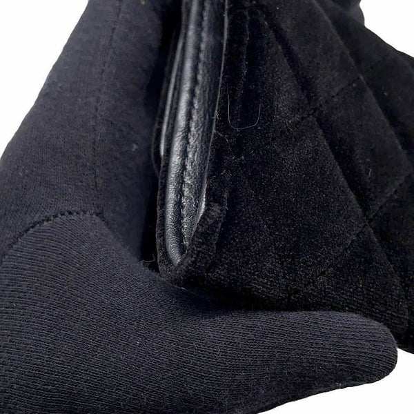 シャネル コインケース マトラッセ ココマーク ベロア ラインストーン CHANEL 財布 黒 ノベルティ