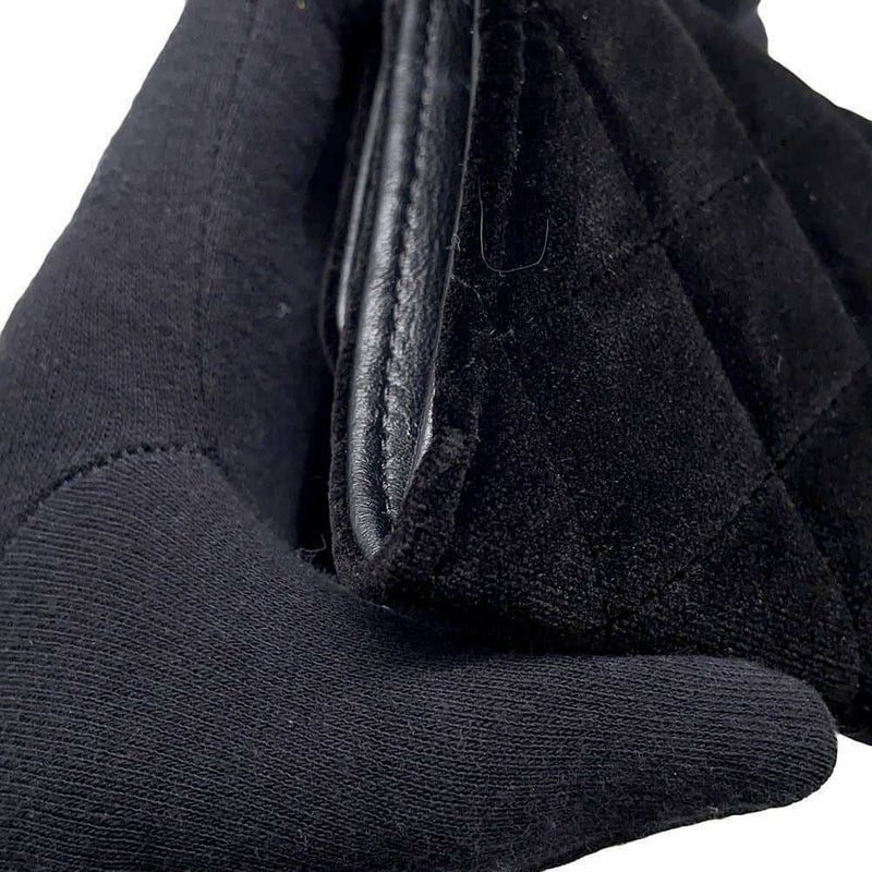 シャネル コインケース マトラッセ ココマーク ベロア ラインストーン CHANEL 財布 黒 ノベルティ