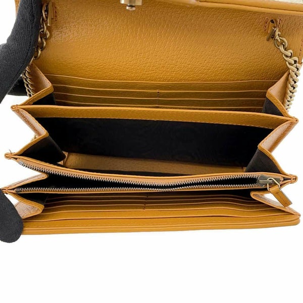 グッチ チェーンウォレット GGマーモント ラフィア 474575 GUCCI 財布 ダブルG