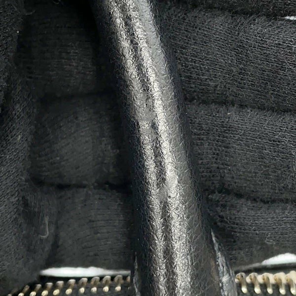 プラダ ハンドバッグ エンボスロゴ レザー 1BA111 PRADA 2way 黒