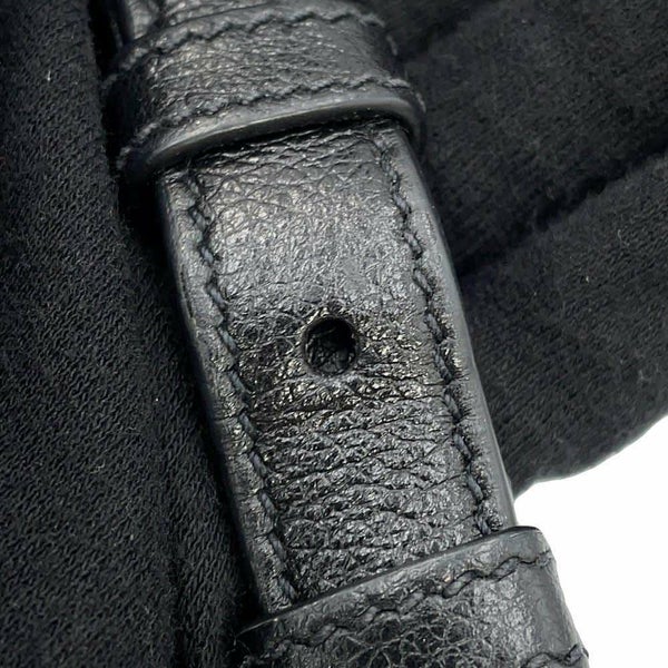 プラダ ハンドバッグ エンボスロゴ レザー 1BA111 PRADA 2way 黒