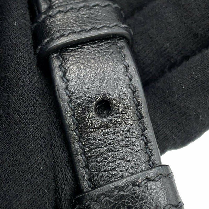 プラダ ハンドバッグ エンボスロゴ レザー 1BA111 PRADA 2way 黒