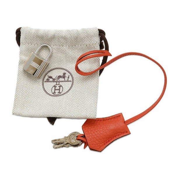 エルメス バーキン40 オレンジポピー/シルバー金具 トリヨンクレマンス T刻印 HERMES Birkin ハンドバッグ
