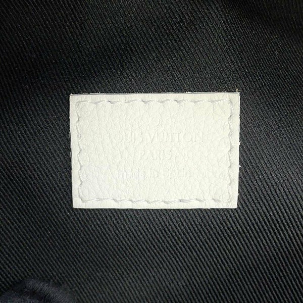 ルイヴィトン ボディバッグ モノグラム・シャドウ ラッシュ・バムバッグ M25227 LOUIS VUITTON ウエストバッグ 白