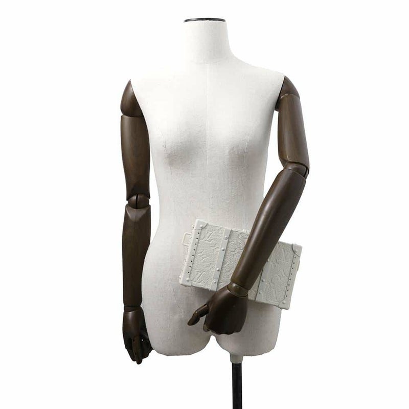 ルイヴィトン クラッチバッグ モノグラム・トリヨン ウォレットトランク M20153 LOUIS VUITTON 白