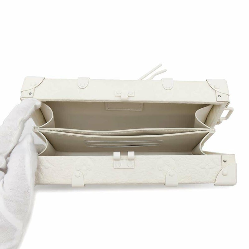 ルイヴィトン クラッチバッグ モノグラム・トリヨン ウォレットトランク M20153 LOUIS VUITTON 白