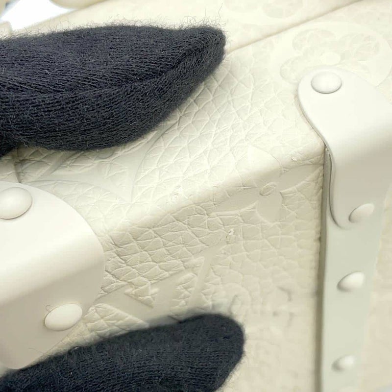 ルイヴィトン クラッチバッグ モノグラム・トリヨン ウォレットトランク M20153 LOUIS VUITTON 白