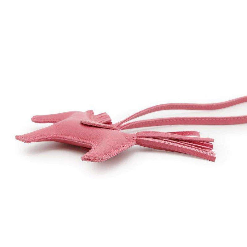 エルメス バッグチャーム ロデオ PM ローズアザレ ラムスキン Y刻印 HERMES チャーム