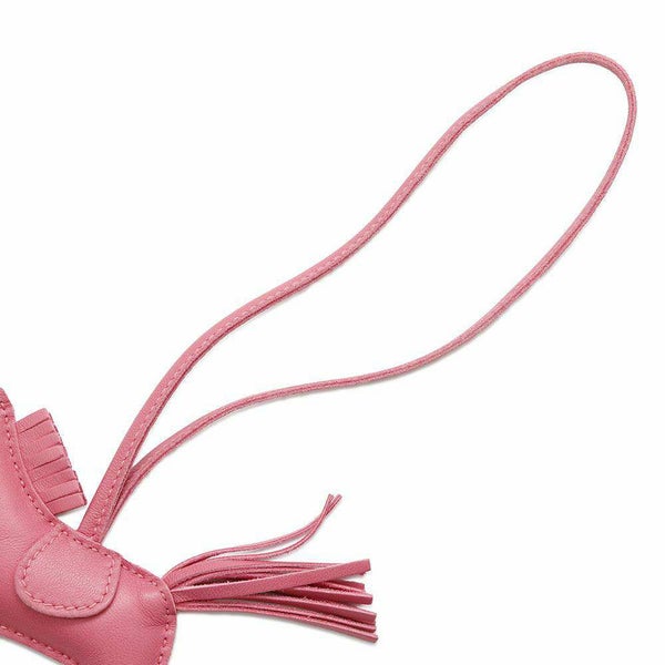 エルメス バッグチャーム ロデオ PM ローズアザレ ラムスキン Y刻印 HERMES チャーム