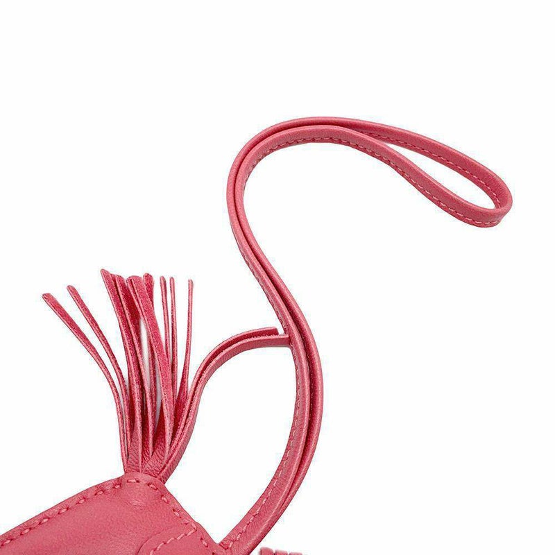 エルメス バッグチャーム ロデオ PM ローズアザレ ラムスキン Y刻印 HERMES チャーム