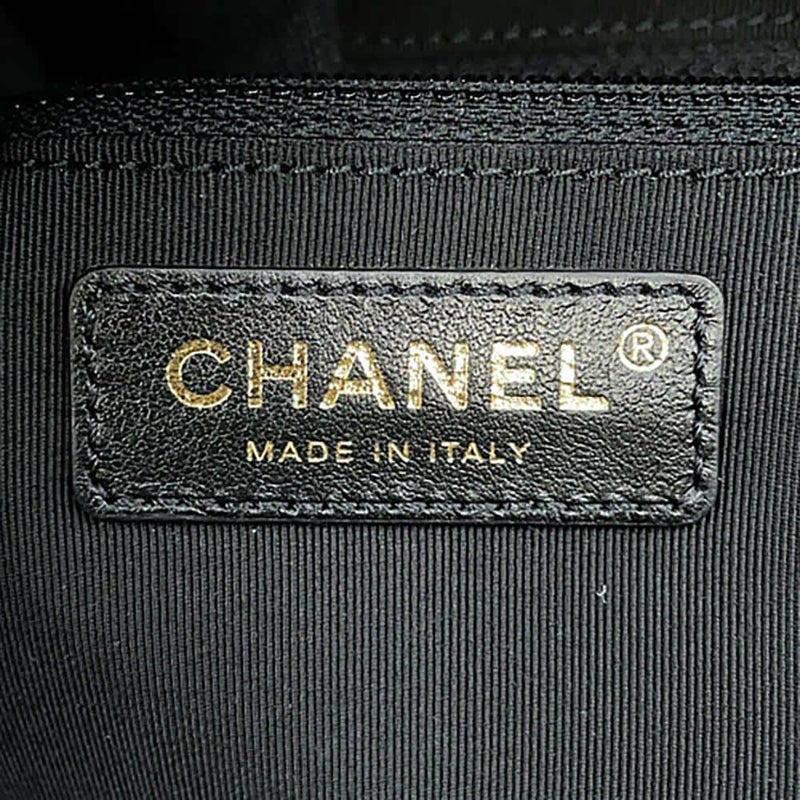 シャネル トートバッグ マトラッセ ココマーク ショッピングバッグ スモール ブルスキン AS0355 CHANEL 黒