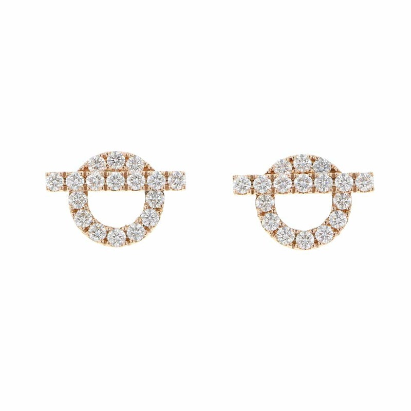 エルメス ピアス フィネス ピアス ダイヤモンド34P 0.92ct K18PGピンクゴールド HERMES ジュエリー