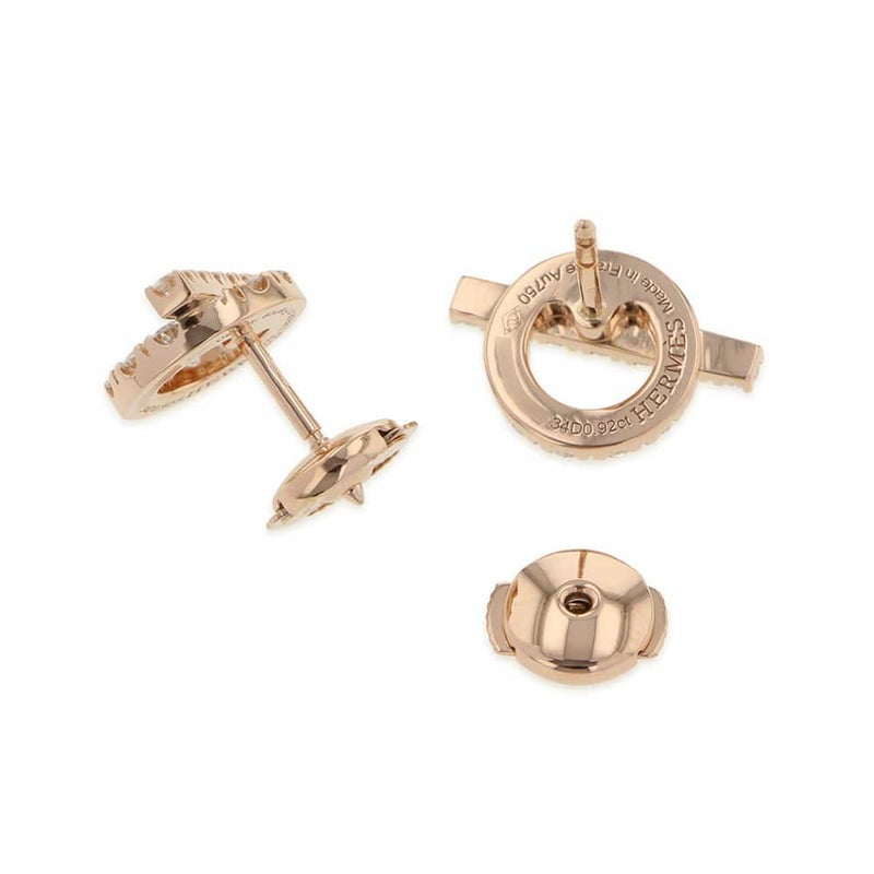 エルメス ピアス フィネス ピアス ダイヤモンド34P 0.92ct K18PGピンクゴールド HERMES ジュエリー