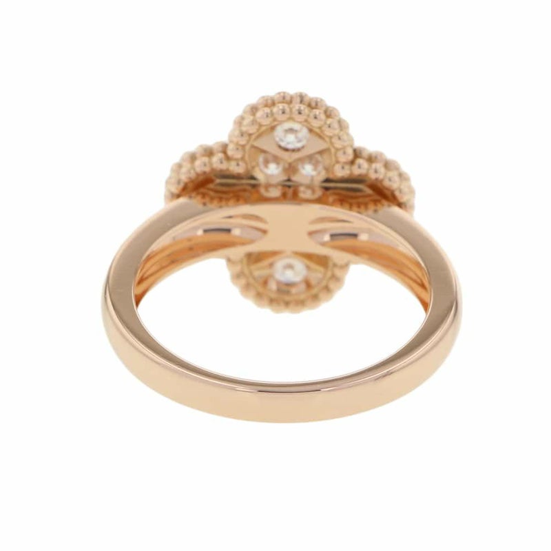 ヴァンクリーフ&アーペル リング ヴィンテージ アルハンブラ リング ダイヤモンド約0.48ct K18PG リングサイズ53 VCARP2R400