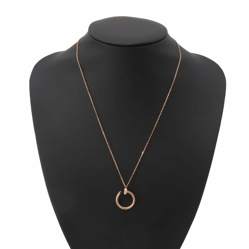 カルティエ ネックレス ジャストアンクル ネックレス ダイヤ 14P 0.12ct K18PGピンクゴールド B7224887 Cartier ジュエリー