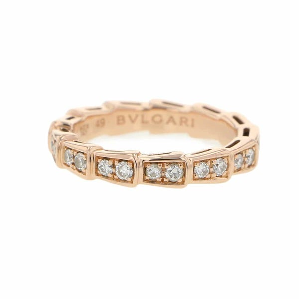 ブルガリ リング セルペンティ ヴァイパー リング ダイヤモンド 0.41ct K18PGピンクゴールド リングサイズ49 349701 BVLGARI 指輪