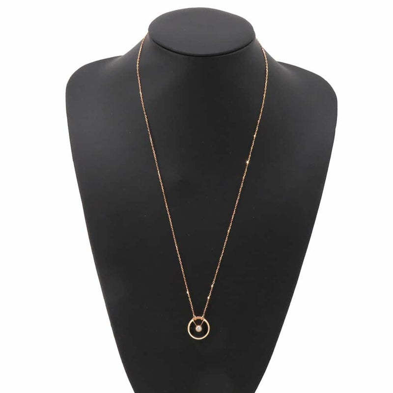 カルティエ ネックレス アミュレットドゥカルティエ ネックレス SM オニキス ダイヤモンド1P 0.09ct K18PG B7224558