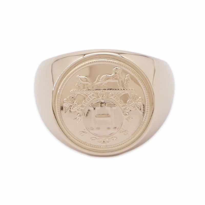 エルメス リング エクスリブリス シュヴァリエ リング K18PGピンゴールド リングサイズ52 HERMES 指輪 ジュエリー