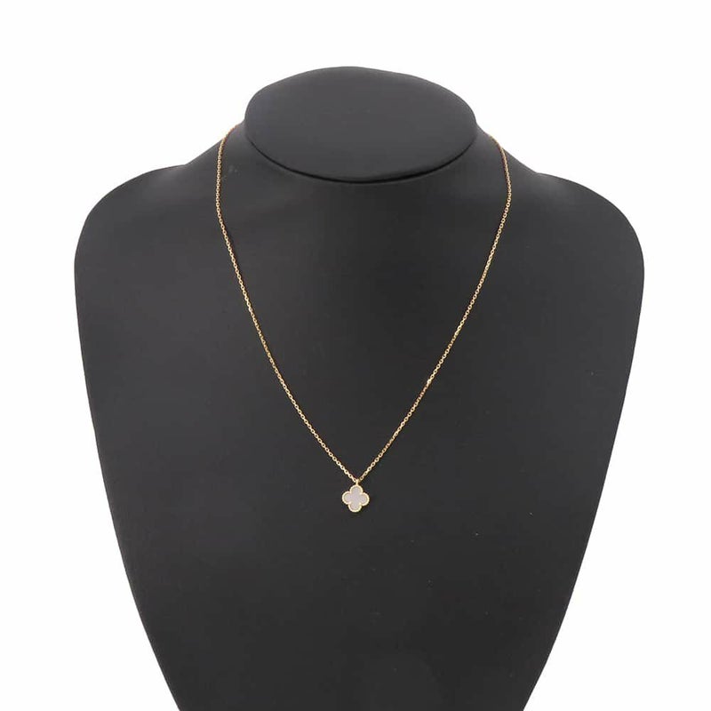 ヴァンクリーフ&アーペル ネックレス スウィート アルハンブラ ペンダント マザーオブパール K18YGイエローゴールド VCARF69100