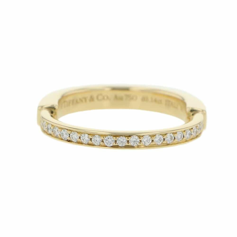 ティファニー リング ロック リング ダイヤモンド 0.14ct K18YG