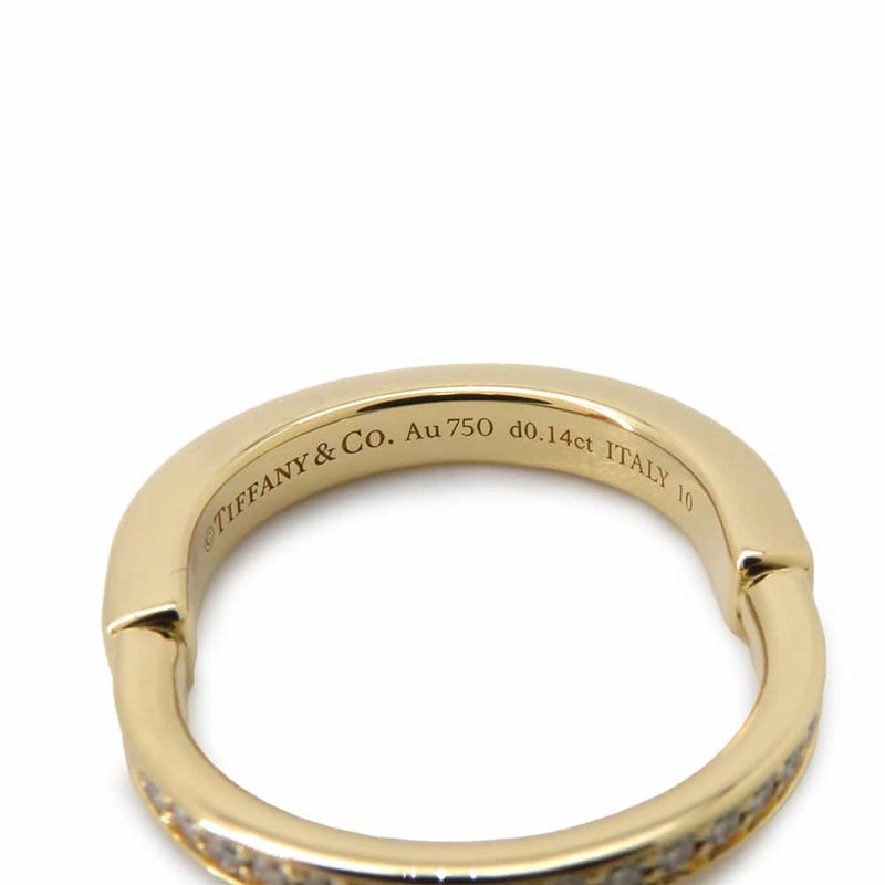 ティファニー リング ロック リング ダイヤモンド 0.14ct K18YGイエローゴールド リングサイズ10号 Tiffany&Co. 指輪