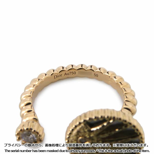 ディオール リング ローズ セレスト リング ダイヤモンド0.07ct マザーオブパール K18YG リングサイズ50 JSAM95014 指輪