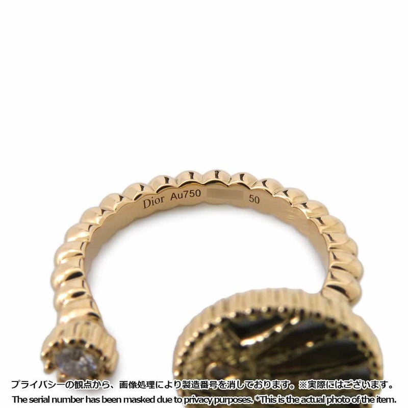 ディオール リング ローズ セレスト リング ダイヤモンド0.07ct マザーオブパール K18YG リングサイズ50 JSAM95014 指輪